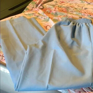 Monterey Canyon Women’s light blue Ladies Pants size 12 With Elastic Waist